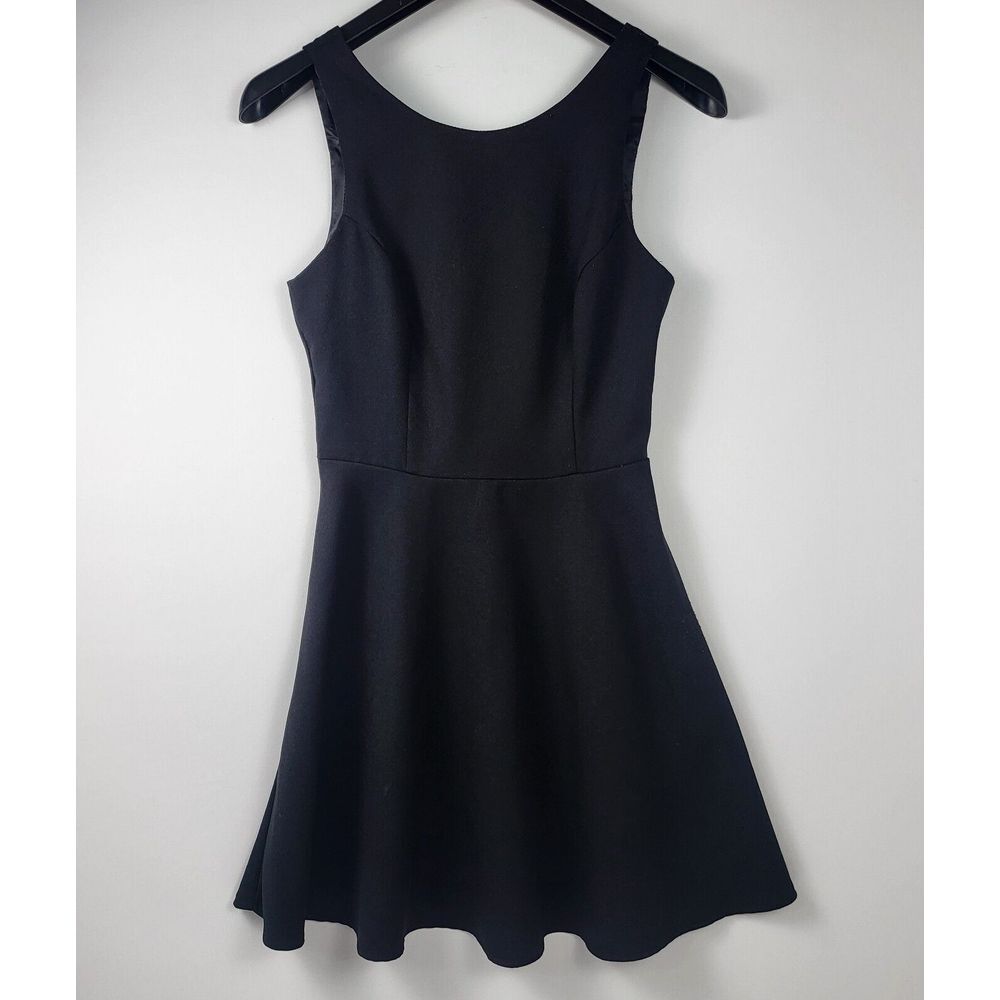 Lush Black Fit and Flare Little Black Dress Sleeveless Mini Skirt Women's XSmall